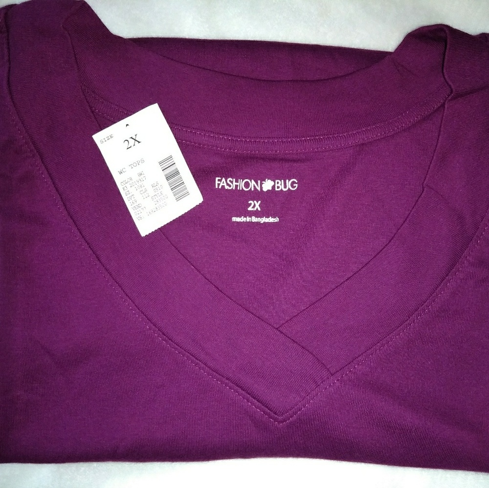 NWT 2x Plum Color Shirt